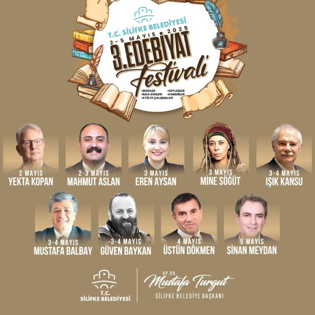 SILIFKEDE 3 EDEBIYAT FESTIVALI BASLIYOR